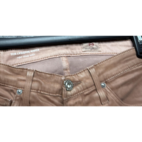 AG Adriano Goldschmied Jeans Womens 26R Pink The Legging Ankle Super Skinny - Picture 10 of 15